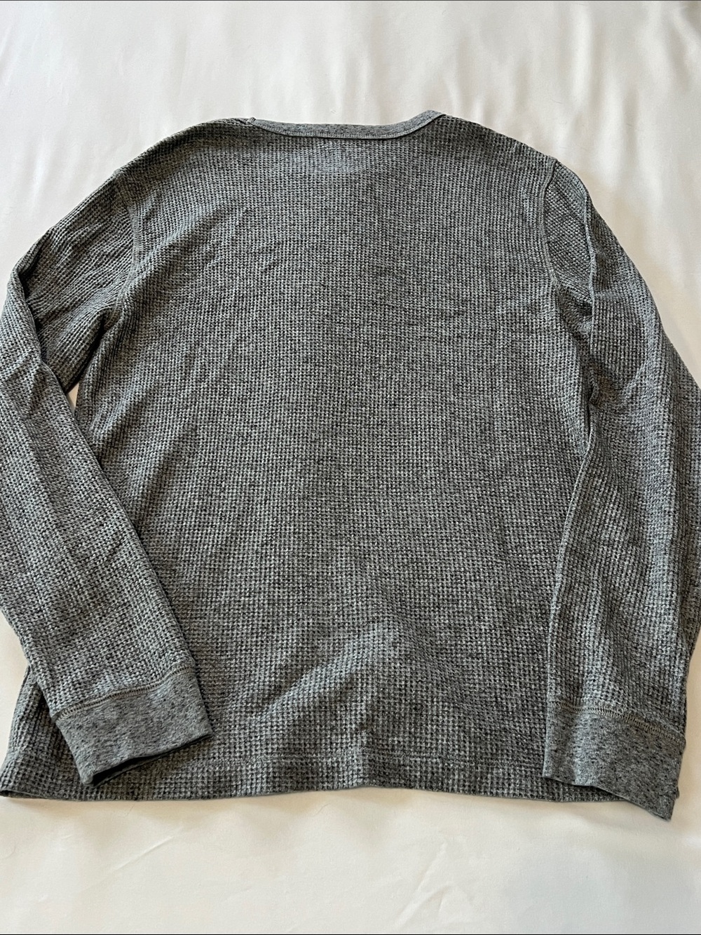 Sonoma Thermal Crew Neck Long Sleeve Shirts- Bundle of 3 (Off-White/Gray/Cream - Picture 9 of 13